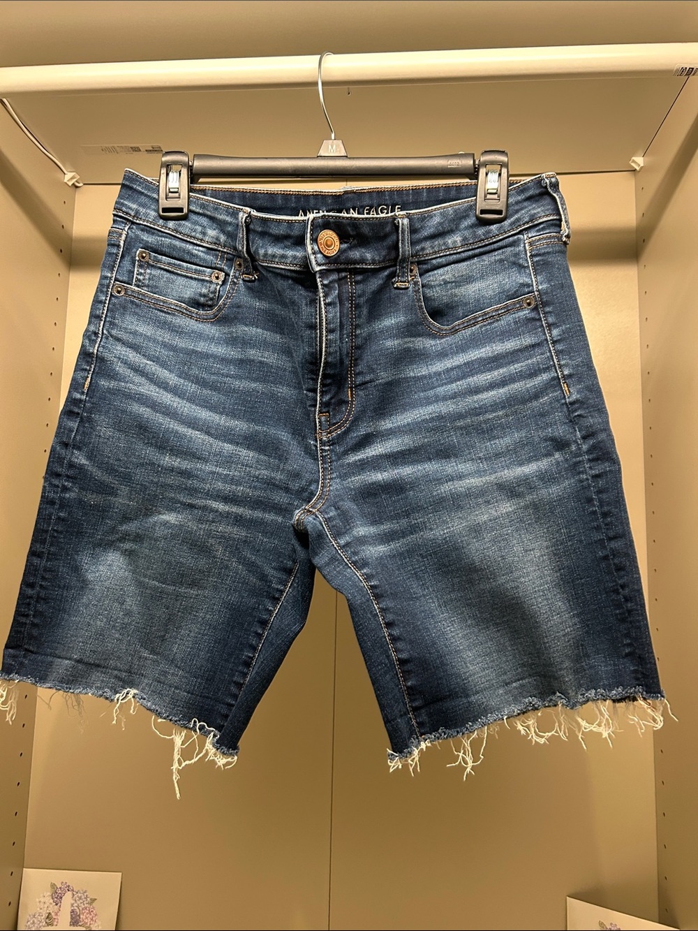 American Eagle Outfitters Skinny Bermuda Denim Shorts Size 12